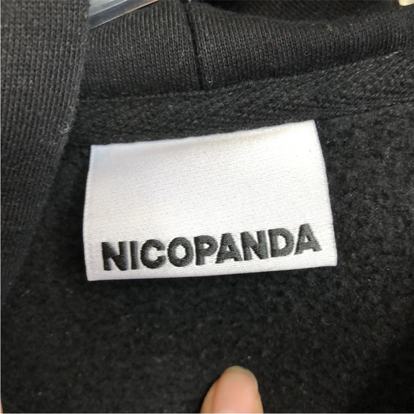 NICOPANDA Club Logo Graphic-Print Hoodie Pullover Sweater - Picture 4 of 6